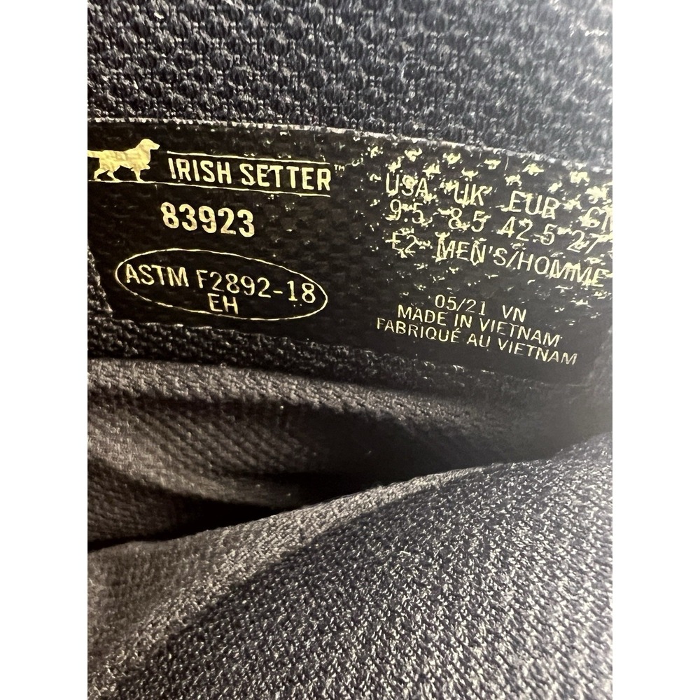 Irish‎ Setter Marshall Brown Leather Work Boots Men 9.5 Steel Toe 83923 Outdoor - Picture 14 of 14